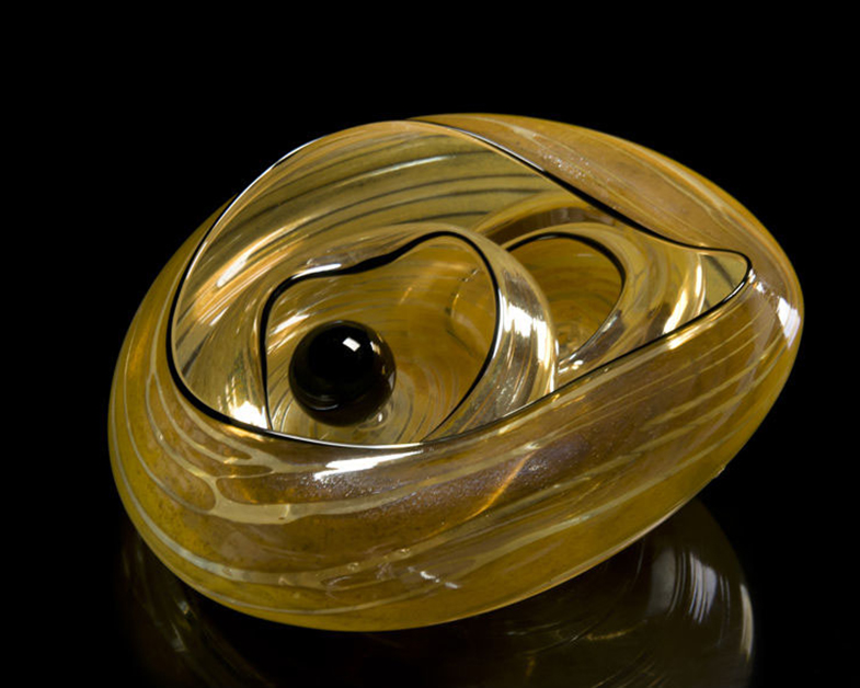 Gold Nest, Glass Art Made By Hollywood Hot Glass